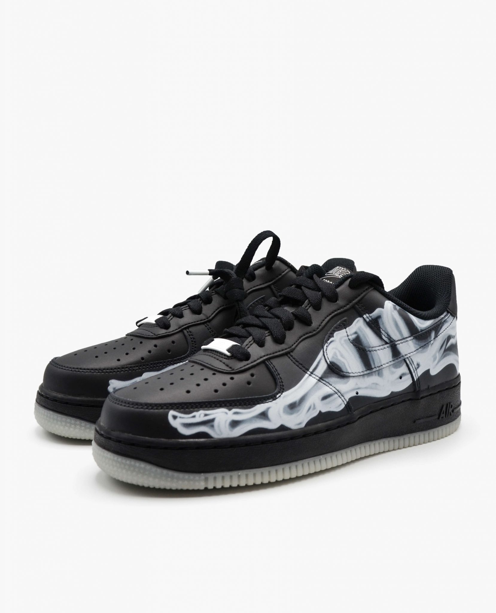 nike air force 1 skeleton black