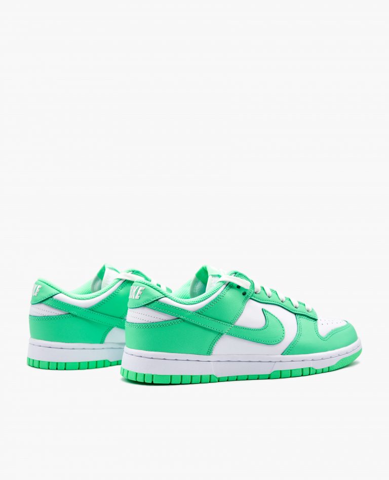 nike dunk low green glow w